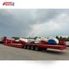 Vehicle Master 4 Line 8 Axles 40 80 100 150 Ton Payload Gooseneck Excavator Transport Lowbed Low Semi Truck Trailer