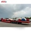 Factory Price 4 Line 8 Axles 40-80 Ton Lowboy Trailer Heavy Duty Equipment Transport Extendable Lowbed Semi Trailer for Sale