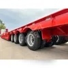 8 Axles Chassis Loader Lowboy Trailers Gooseneck Semi Trailers Tilt Slide Standard Low Bed Truck Trailer