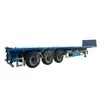 3/4 Axle Flat Bed Truck Semi Trailer Blue Color Tanzania 40 Tons 60 Tons Container Transportation Support Customization Flat Semi-Trailer