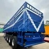 Feichi 3 Axles 40 Ton 60 Ton Drop Side Wall Semi Trailer Sidewall Dropside Side Wall Trailer for Transport