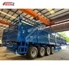 Good Quality 4 Axles 60 Ton Drop Side Wall Fence Semi Trailer Sidewall 3 Axle Cargo Transport Truck Trailer for Sale
