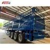 Feichi 3 4 Axle Drop Side Wall Fence Semi Trailer Sidewall Dropside Cargo Transport Truck Trailer for Sale with High Quality