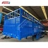 Feichi 4 Axles Heavy Transport Cargo High Side Fence Semi Trailer Fence Flatbed Truck Trailer Fence Cargo Semi Truck Trailer