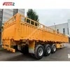 Hot Sale Chinese Manufacturer 3 Axle High Hurdle Semi-Trailer 60 Tons Capacity with Side Wall Fence Truck Trailer