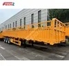 Feichi 3 Axles Fence Cargo Trailer Heavy Duty Truck Trailer Stake Fence Semi Trailer Sidewall Cargo Trailer Good Price