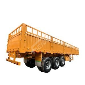 2024 Brand Feichi New High Quality 3 4 Axles Loading 60t-100t Sidewall Fence Cargo Semi Trailer for Sale Price
