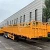 Manufacture Livestock New High Quality Side Wall Semi Trailer Axles Type 3 Axles 60 Tons Car Carrier Fence Semi Trailer