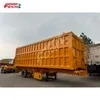 3 Axle Rear End Dump Trailer 60/80 Tons Rectangle Hydraulic Transport Coal Sand Heavy Duty Dump Trailer Support Customization for Sale