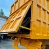 3 Axle Rear End Dump Semi Trailer 60 Ton Rectangle Hydraulic Transport Coal Sand Tiping Dumper Trailer Support Customization for Sale