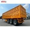 Factory Supply 3 Axle 60 Ton Rear End Dump Semi Trailer Customizable Rectangle Hydraulic Transport Coal Sand Tiper Dumping Trailer Low Price