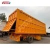 High Quality 3 Axles Dump Semi Trailer 60 80 100 Ton End Rear Tipper Shipping Stone Sand Mining Dump Semi Truck Trailers for Sale