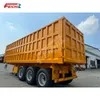 3 Axle 60 Ton Tipping Semi Trailer Rectangle Hydraulic Heavy Duty Tipper Truck Trailer Customizable Dump Trailer on Hot Sale