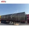 Factory Supply 3 Axle Cargo Box Type Semi-Trailer Carbon Steel 40 Tons Fully Enclosed Transport Cargo Van Semi-Trailer for Sale