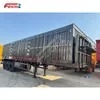 Factory Supply 3 Axle Cargo Box Type Semi-Trailer Carbon Steel 40 Tons Fully Enclosed Transport Cargo Van Semi-Trailer for Sale