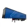 3 Axles 40tons Side Curtain Trailer up to 60tons Carry Cargo Side Curtain Semi Trailer with PVC Tarpaulin
