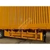 Feichi Brand of 3axle of Curtain Trailer 40 Foot Van Box Semi Trailer for Cargo Transport for Sale