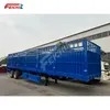 Feichi Fence Semi Trailer 2 Axles 40 Tons Stake Fence Cargo Animal Customizable Semi Trailer Dry Bulk Cargo Semi Trailer