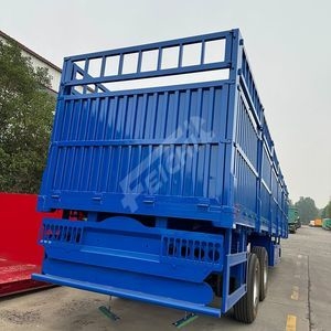 2 Axles Guardrail Semi-Trailer 40 Tons Warehouse Railing Semi-Trailer Customizable Truck Semi Trailer Manufacturers on Sale