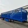 Factory Price 40-Ton Transport Livestock Animal Fence Semi Trailer 2-Axle Semi-Trailer with Railings Custom Service Supported