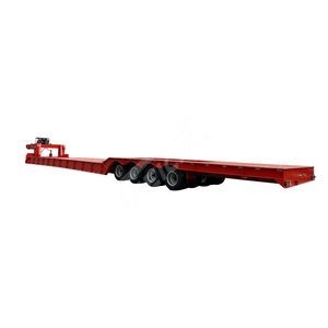 Feichi Factory Price 3 Axle 4 Axle 60ton 80ton 100ton Hydraulic Gooseneck Lowbed Lowboy Low Bed Loader Trucks Semi Trailer