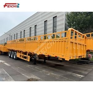 Manufacture Livestock New High Quality Side Wall Semi Trailer Axles Type 3 Axles 60 Tons Car Carrier Fence Semi Trailer
