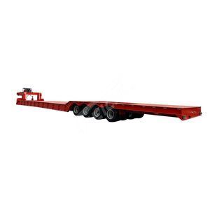 Feichi Factory Price 3 Axle 4 Axle 60ton 80ton 100ton Hydraulic Gooseneck Lowbed Lowboy Low Bed Loader Trucks Semi Trailer